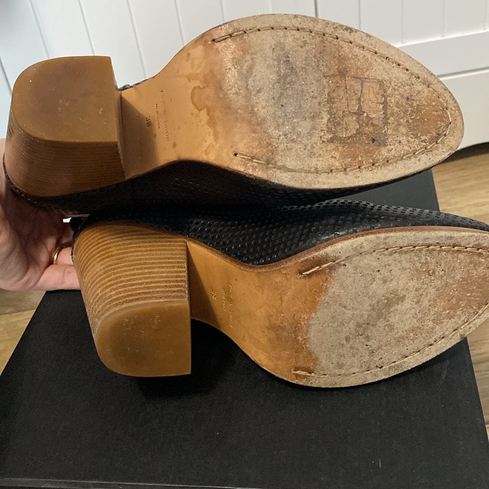 Rag & Bone perforated leather boots 8 - Picture 8 of 10
